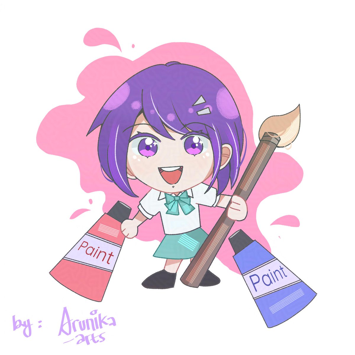 Arunika_arts's tweet image. Nyoba gambar Abbie versi chibi 🎨

#Abbiebase @artistsbase @PunyaAbbie