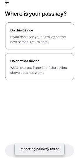 Two days are complete but proper support  from <a href="/coinbase/">Coinbase 🛡️</a> <a href="/CoinbaseSupport/">Coinbase Support</a>  I have a passkey of my baseapp <a href="/baseapp/">Base App</a>  but i cant able to login  its showing error importing passkey failed I am trying from 2 days i cant able recover <a href="/jessepollak/">jesse.base.eth</a>  please help me
Passkey account safe?