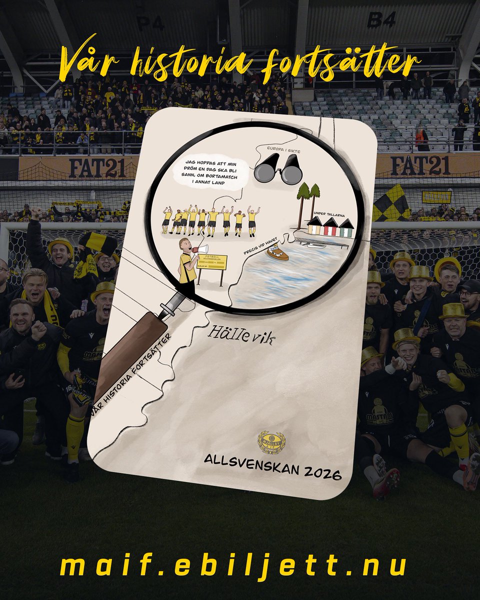 ‼️ | Endast 150 årskort återstår – skynda dig att säkra din plats! 

Teckna dina årskort innan det är försent på maif.ebiljett.nu.

Läs mer på maif.se 🔗

#MjällbyAIF #Allsvenskan2026