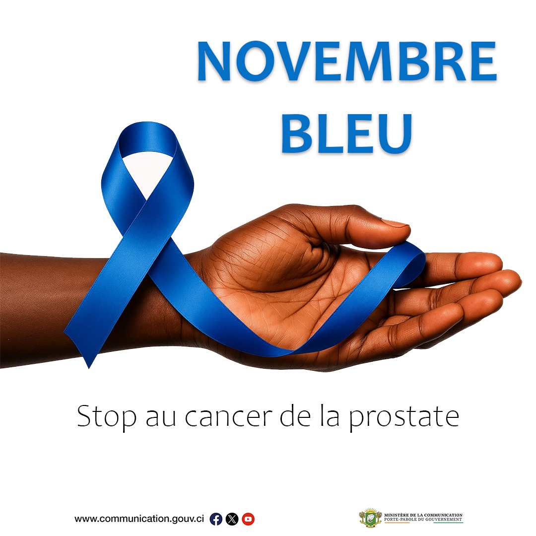 MINCOM_CI's tweet image. 💙 #NovembreBleu : Mobilisons-nous contre le cancer de la prostate !
Parlons-en, informons, prévenons et surtout, faisons-nous dépister.
Un simple geste peut sauver une vie.
#SantéHomme #Dépistage #Prévention #StopCancerProstate #MICOM #CommunicationCI