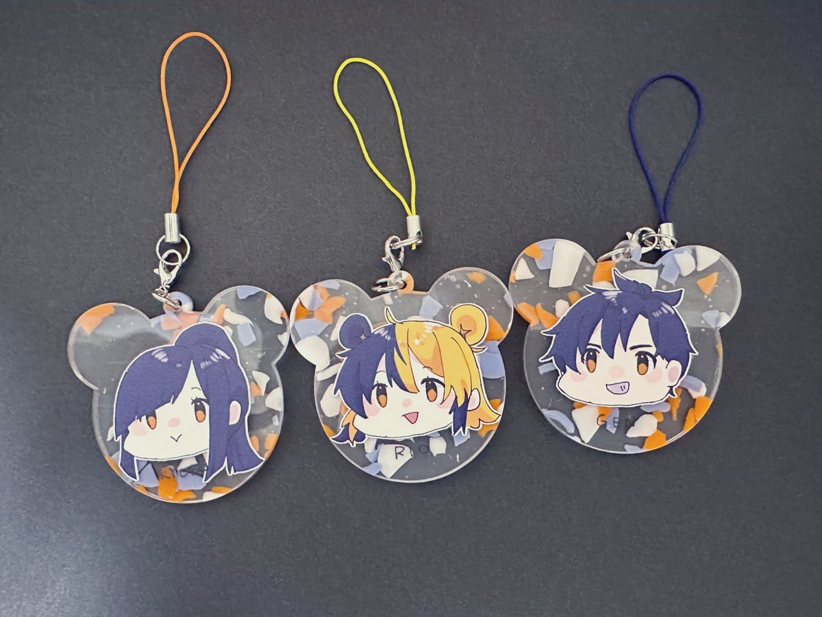 11/22のLGRSP2で頒布予定のひまパンアクキー届きました🙌
3人セット予定です！
 #BMNLGR_SP2