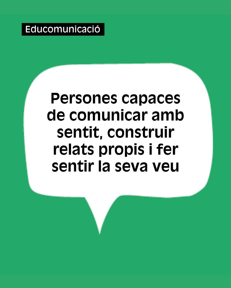 🟡 L’educomunicació promou l’aprenentatge crític, la participació i la transformació social a través dels mitjans

🎙️En parlem el 13/11 a la Jornada d’Educomunicació, amb <a href="/elParlanteBCN/">elParlanteBCN</a> i <a href="/elfarcooperatiu/">El Far Cooperatiu</a>
📍9.30–14 h, a <a href="/la_teulada/">LA TEULADA</a> 

🔗 bit.ly/inscrip-Jornad…

#Educomunicació