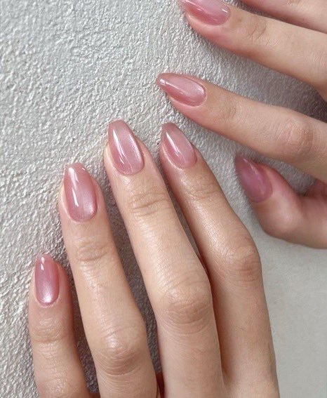 pink jelly nails