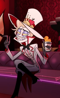 //Hazbin Hotel S2 Spoilers

can we talk about how they fucking sit the same sitting position #hazbinhotel #radioapple