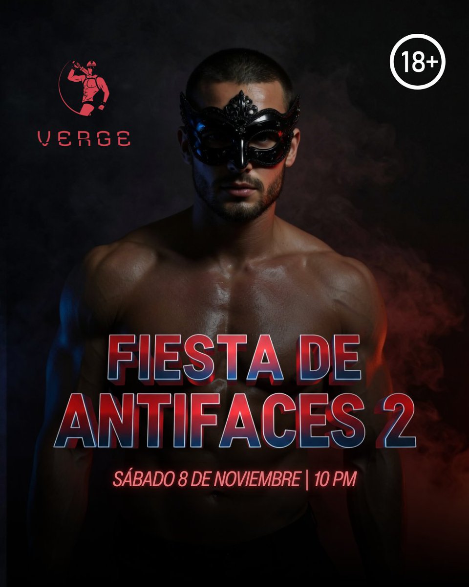 🎭 Fiesta de Antifaces 2 el Sábado 8 de Noviembre en <a href="/verge_cdmx/">VERGE</a>

🙌 Trae tu antifaz favorito o damos uno en la entrada

🔞 Solo hombres mayores de edad

⚠️ ¡Asegura tu boleto!
eventbrite.com/e/2a-gran-fies…

RT <a href="/_Nikbien/">_Nikbien</a> <a href="/CatnoirTwink/">Cat Noir</a>