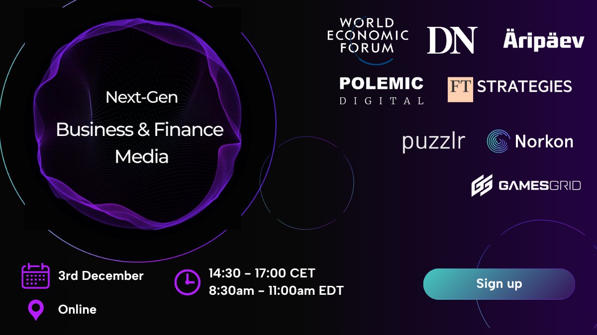 Join the Next-Gen Business &amp; Finance Media Event - bringing together leading voices from across the industry to explore how the rise of retail investors is reshaping financial journalism!
👉eu1.hubs.ly/H0pgmCr0

#FinancialMedia #RetailInvestors #Journalism #DigitalPublishing