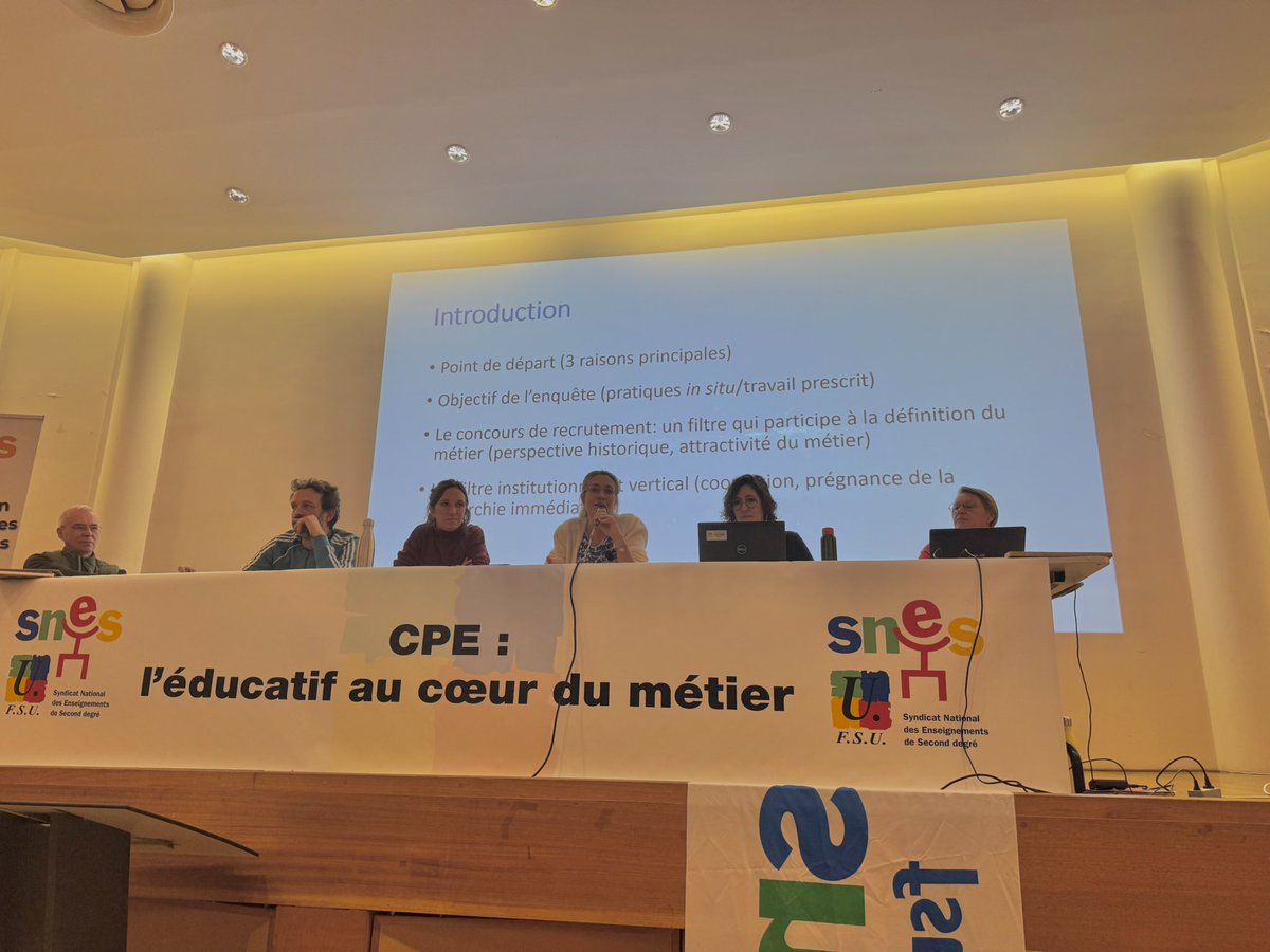 4e journée nationale des CPE avec le <a href="/SNESFSU/">SNES-FSU</a> ! 

Bilan des 10 ans de la circulaire de missions des CPE, décalage entre le métier prescrit et la réalité, rôle du concours, tentations managériales et sécuritaires…

On débattra des perspectives de revendications pour les CPE !