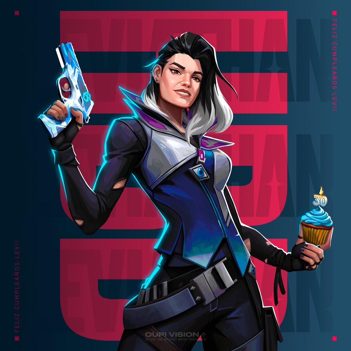 Feliz cumpleaños <a href="/SandraCabeza/">GX Leviathan</a>!
Bienvenida a los 30!

Te hice un humilde dibujin para agradecerte tanto tu contenido como todo el apoyo que me vienes mostrando desde hace ya 4 años.