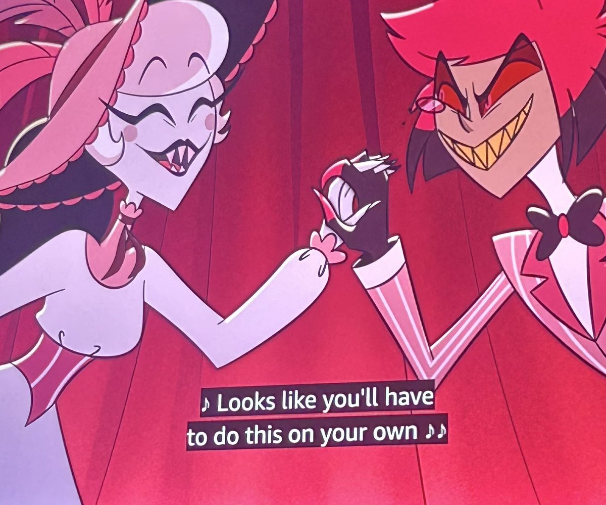 LucifersFavDuck's tweet photo. What if Lilith is using Rosie as a disguise since her own identity was stolen.
 Lilith’s power is her voice,
Alastor is a RADIODEMON.
If Alastor was calling for help from a demon, it would make sense he’d go for Lilith. Also, why does Rosie want Alastor at the hotel so badly?? https://t.co/FAWSscDXuD