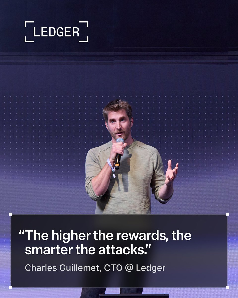 As the industry keeps on growing, new risks will emerge. 

As our CTO <a href="/P3b7_/">Charles Guillemet</a> discussed at Ledger Op3n, it's essential that our security is always several steps ahead of those who are trying to break through it. 

At Ledger, we will never stop innovating - and hackers hate us for