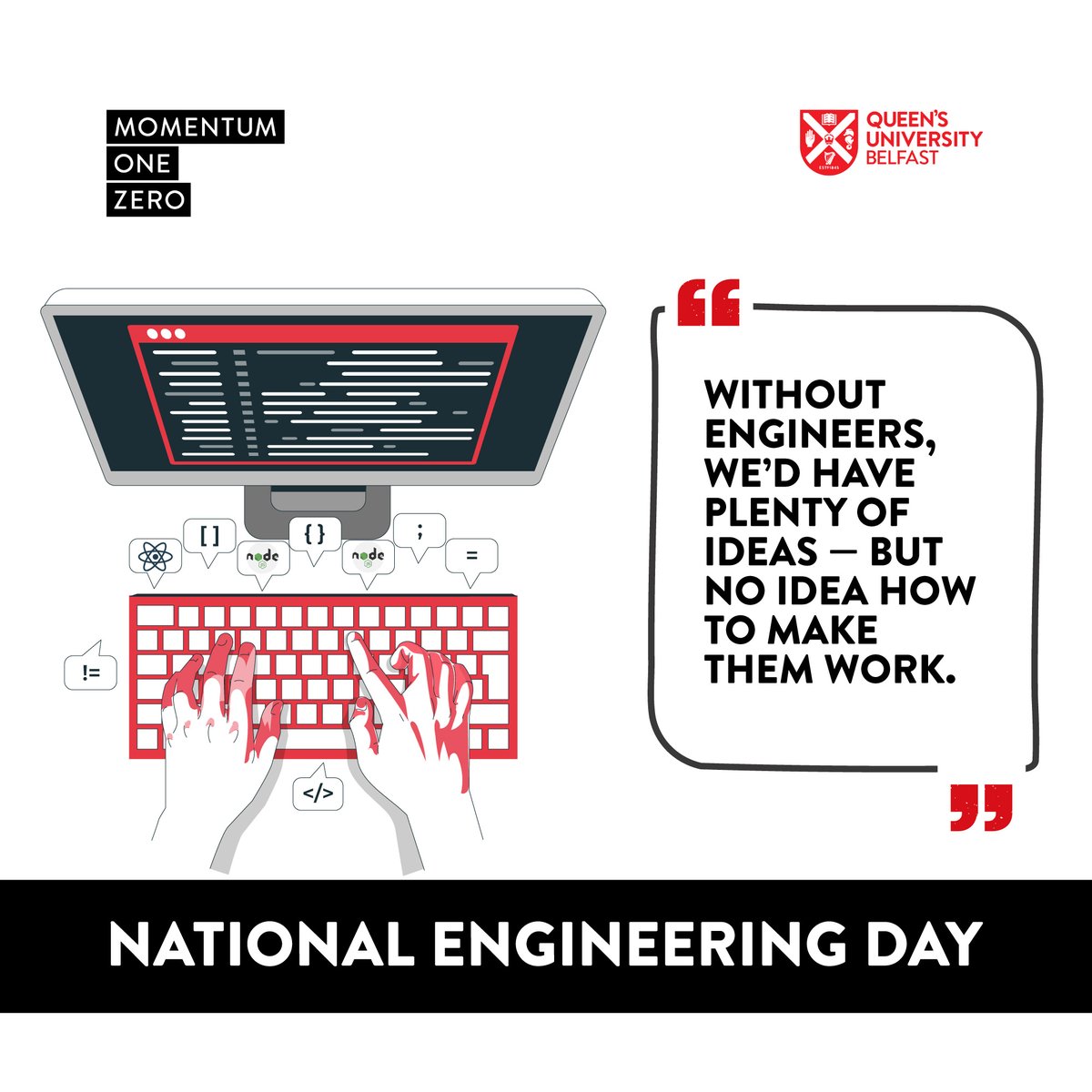 Without engineers, there’d be no innovation — just great ideas with nowhere to go.
Today we celebrate the brilliant engineers turning vision into reality at Momentum One Zero. #NationalEngineeringDay

#Engineering #AI #CyberSecurity #Wireless #Innovation
