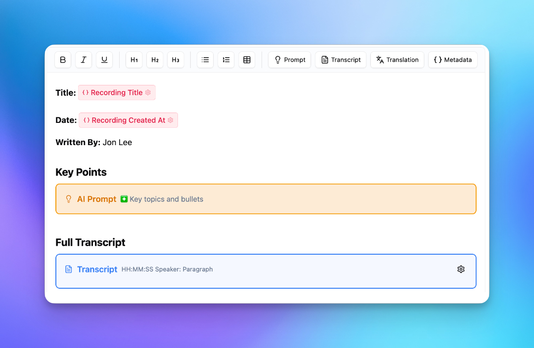 people use transcript lol for c-suite meeting reports to church sermon notes - all real use cases i helped our users with.

they don't care about the tech or its limitations - they just want to make their life easy &amp; do it yesterday!

with the new notes feature in transcript lol,