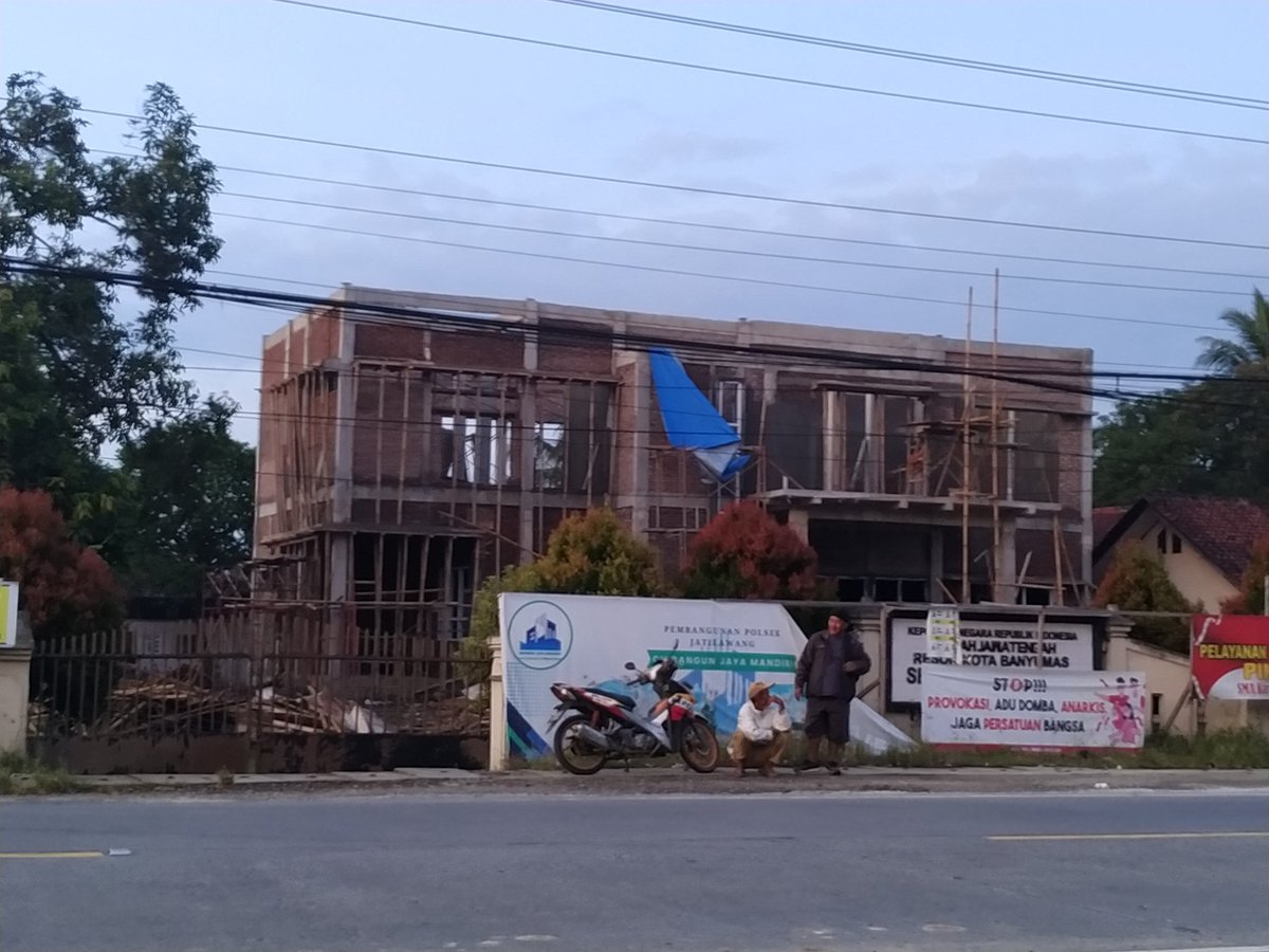 Sitoneizer's tweet image. Update pembangunan kantor Polsek Jatilawang kabupaten Banyumas