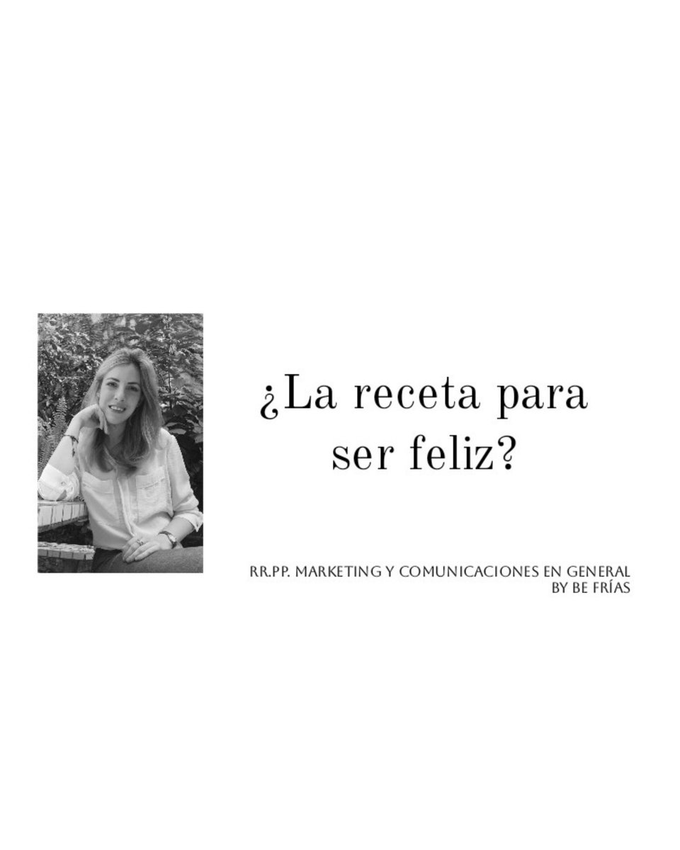 ¿La receta para ser feliz? por Be Frías revistatodolochic.com/la-receta-para…

#MotivcaionPersonal by @befriasm
<a href="/befriastips/">Be Frías | PR • Communications • MKT & Lifestyle</a>
