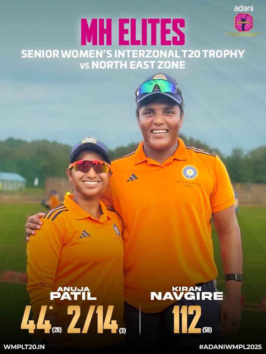 West Zone ke game changers 💜🩷

[Adani Women’s Maharashtra Premier League, Adani WMPL 2025, Cricket, India]

#ThisIsMahaCricket
#AdaniWomensMaharashtraPremierLeague #WMPL #WMPL2025 #kirannavgire #womenscricket #anujapatil