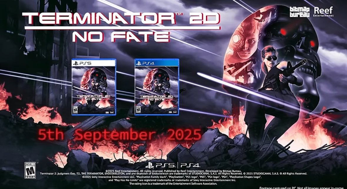 UnlimitedGamesX's tweet image. #Terminator2DNoFate sortira le 12/12/2025 #PlayStation 💬 x.com/reef_games/sta…