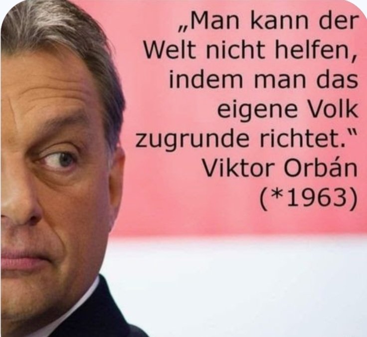 Diese Aussage von Viktor Orban ist ebenso zeitlos wie wahr! 👌🎯