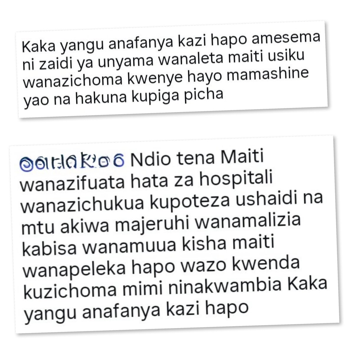 Maria Sarungi Tsehai tweet media