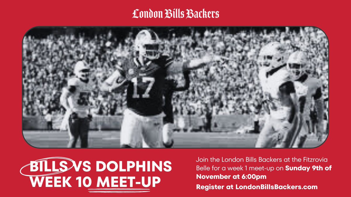 Still time to register for Bills v Dolphins at the Belle this weekend!

Register here: londonbillsbackers.com/contact/game-r…