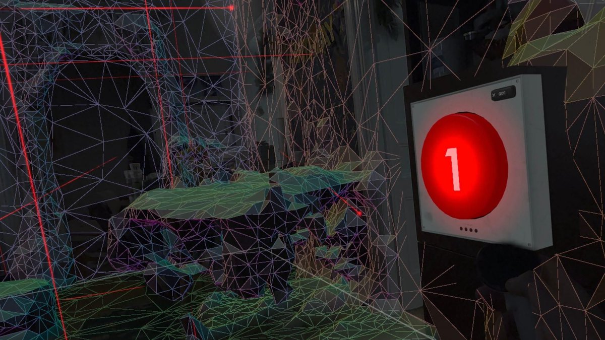 VoodooDE_Gaming's tweet image. Laser Dance Early Access is out for Quest 3/3S! Dodge lasers in your living room using mixed reality &amp;amp; hand tracking. A new MR experience by Cubism dev Thomas Van Bouwel. What are your first impressions of MR games? #VR #MixedReality