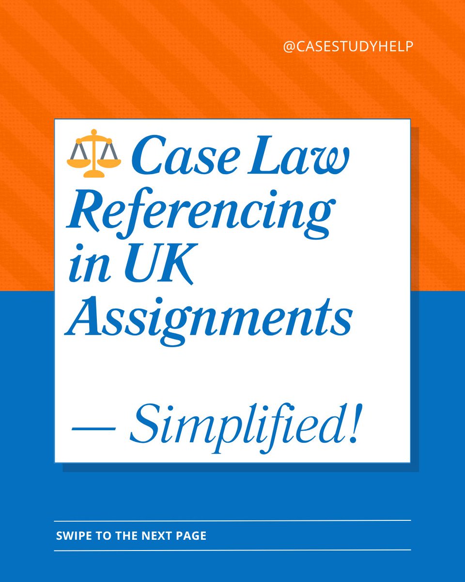 casestudyhelp's tweet image. Case law citations can make or break your legal writing!

Get them right every time with these quick referencing tips!

Visit at: tinyurl.com/2mpv333d

#lawstudents #uklaw #legalwriting #caselaw #lawschooltips #assignmenthelp #lawreferencing #llb #lawdegree #casestudyhelp