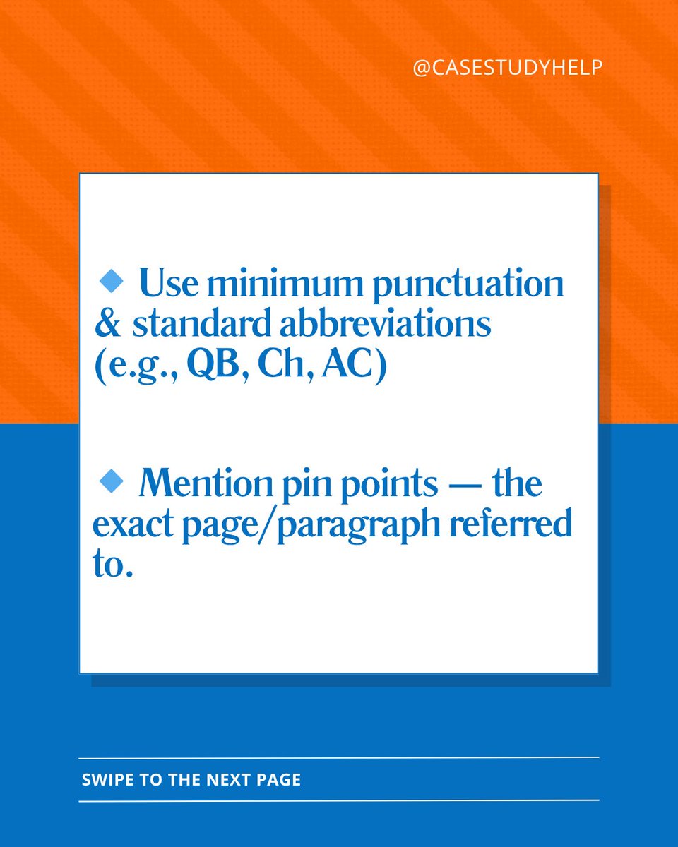 casestudyhelp's tweet image. Case law citations can make or break your legal writing!

Get them right every time with these quick referencing tips!

Visit at: tinyurl.com/2mpv333d

#lawstudents #uklaw #legalwriting #caselaw #lawschooltips #assignmenthelp #lawreferencing #llb #lawdegree #casestudyhelp