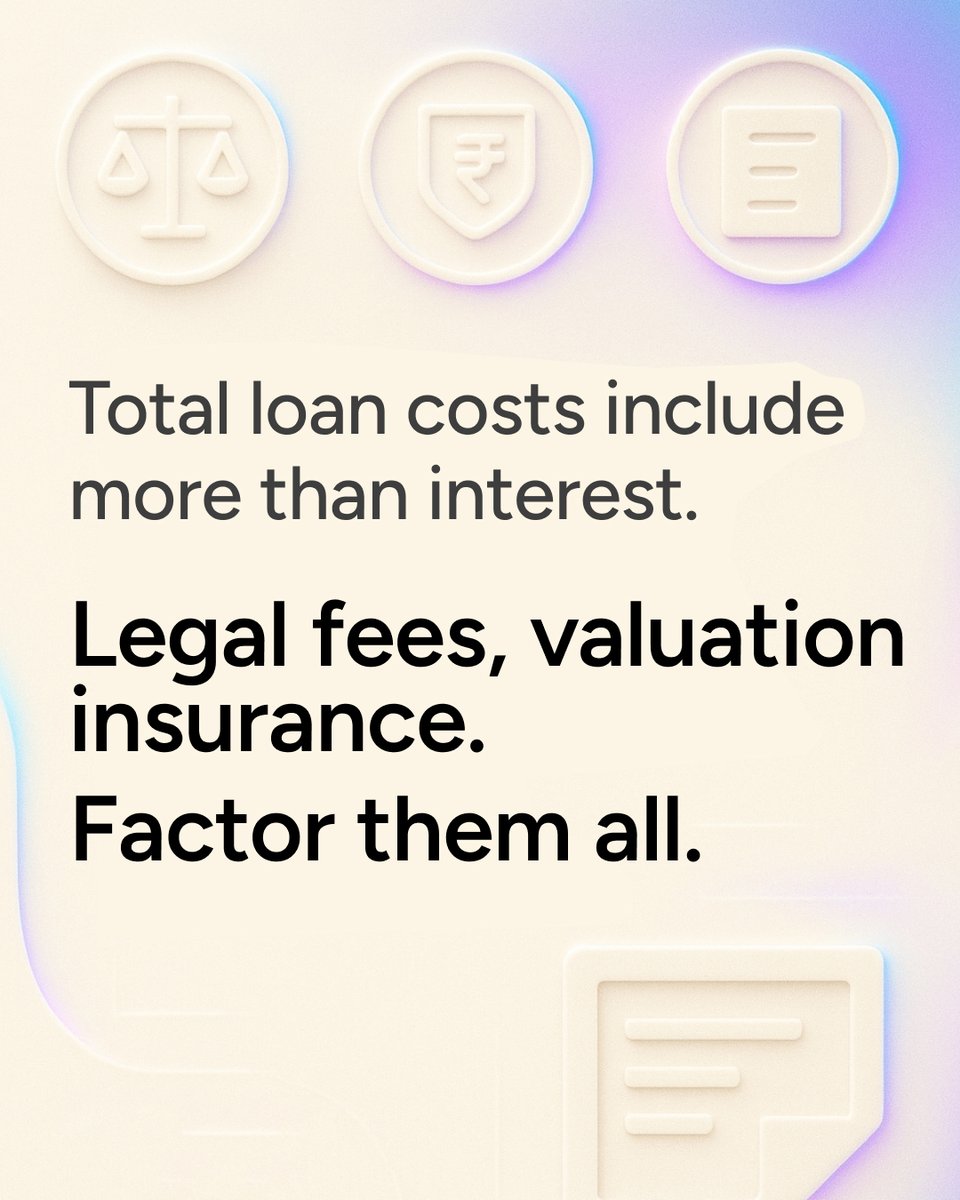 LandeedInc's tweet image. → How much will actually be disbursed? 
→ Can you prepay early - without penalty?  
→ Do you need a co-applicant -and what does that unlock? 
#AIPropertySearch #PropertyVerification #SpeedOfTrust