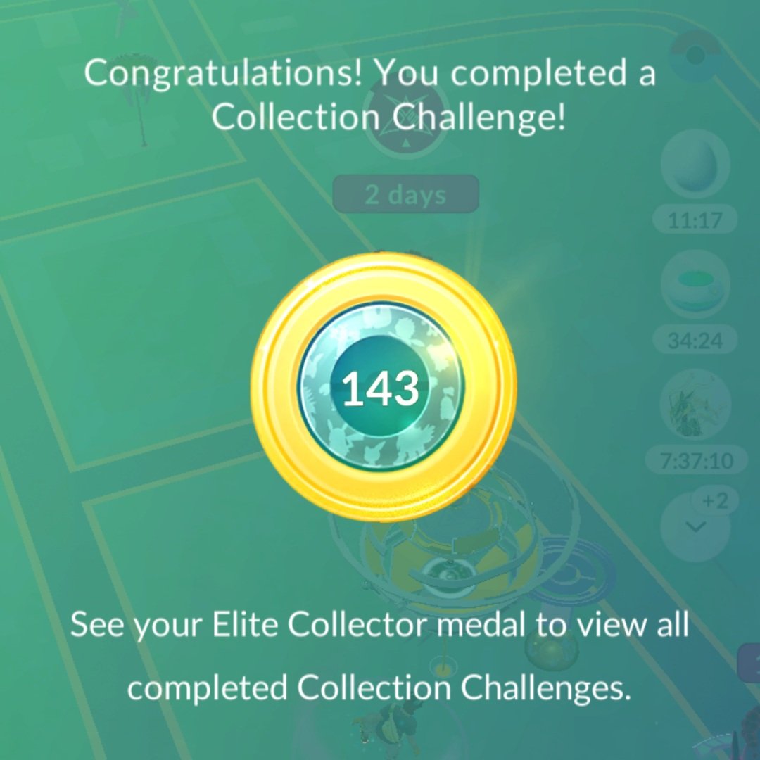 JRedTapaha87's tweet image. 🏅Collection Challenge🏅
Number 142 &amp;amp; 143 done &amp;amp; over with 😎
#PokemonGO #PoGo #CollectionChallenge🏅
