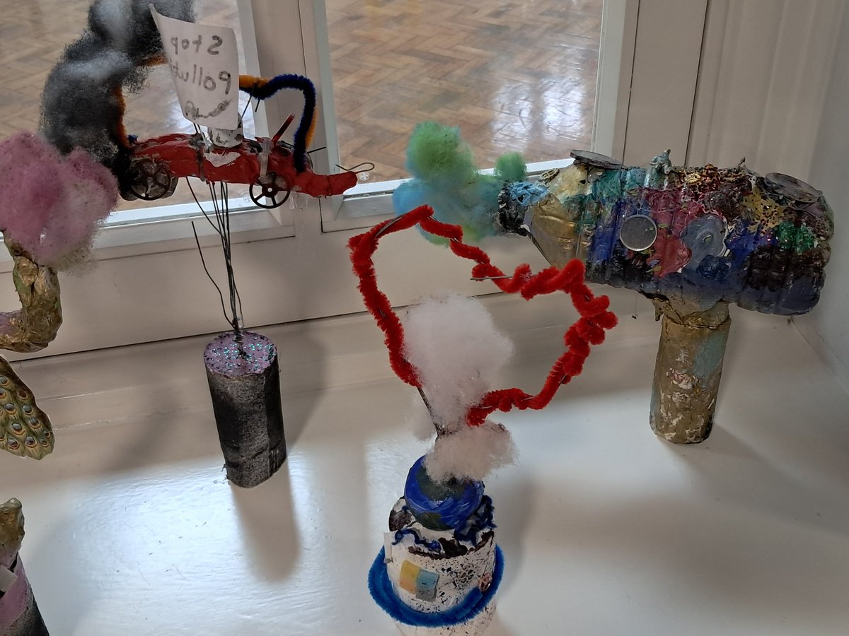 Look at some of Year 6's fourth plinth responses for Trafalgar Square. Year 6 explored contemporary art and designed their own ideas for a meaningful public artwork.