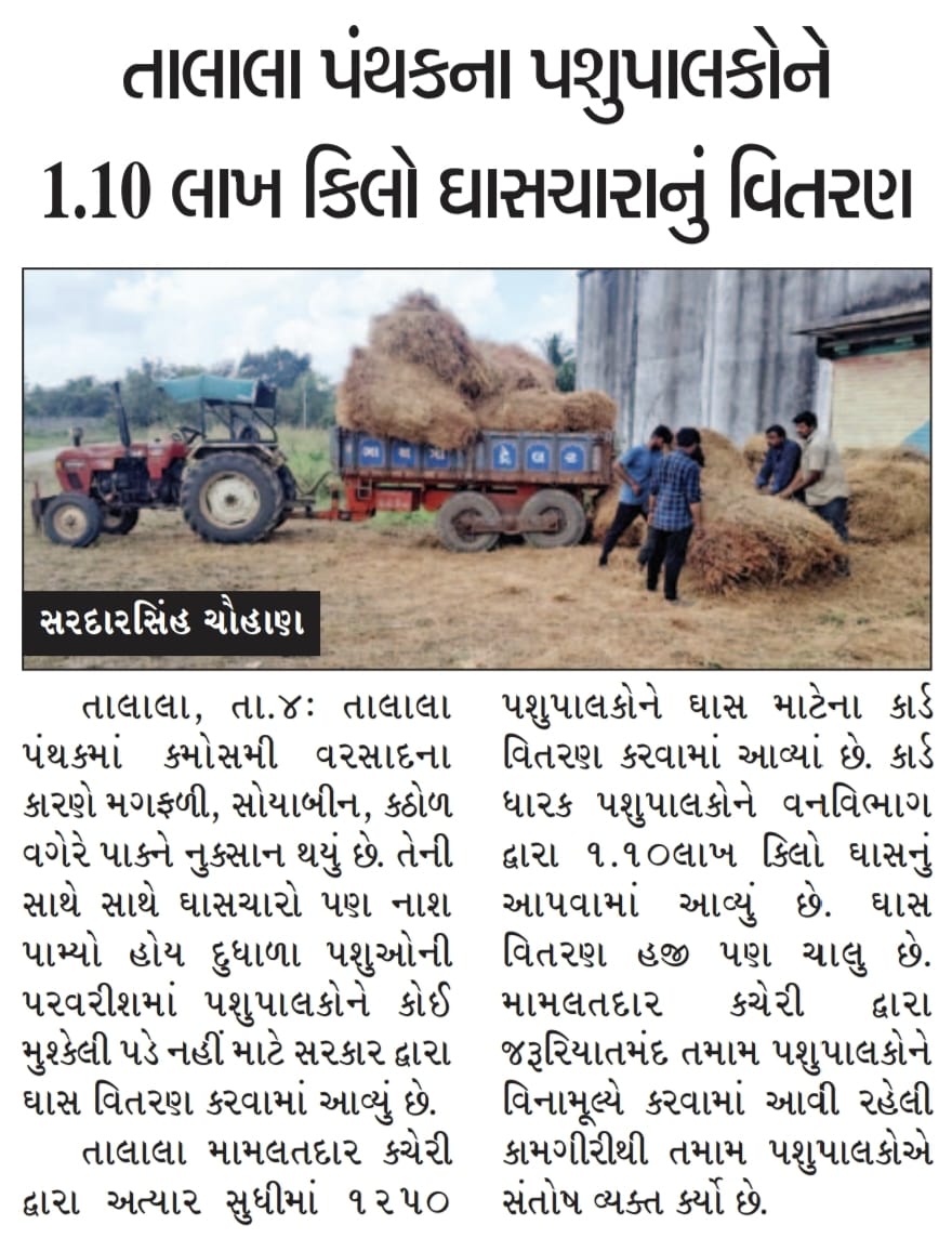 krishkumarsinh's tweet image. માનનીય કલેક્ટર સાહેબની સૂચનાથી અને નાયક કલેક્ટર સાહેબ વેરાવળ ના માર્ગદર્શન હેઠળ જરૂરિયાતમંદ માલધારીઓ અને ખેડૂતોને ખાસ વિતરણ કરવામાં આવી રહ્યું છે