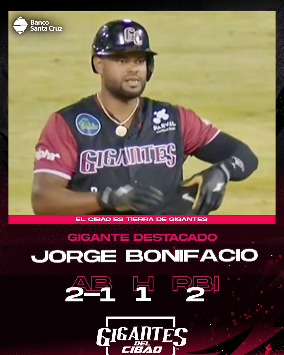 Con su hit de oro, Jorge Bonifacio se lleva el #GiganteDestacado del partido 🐴🤎