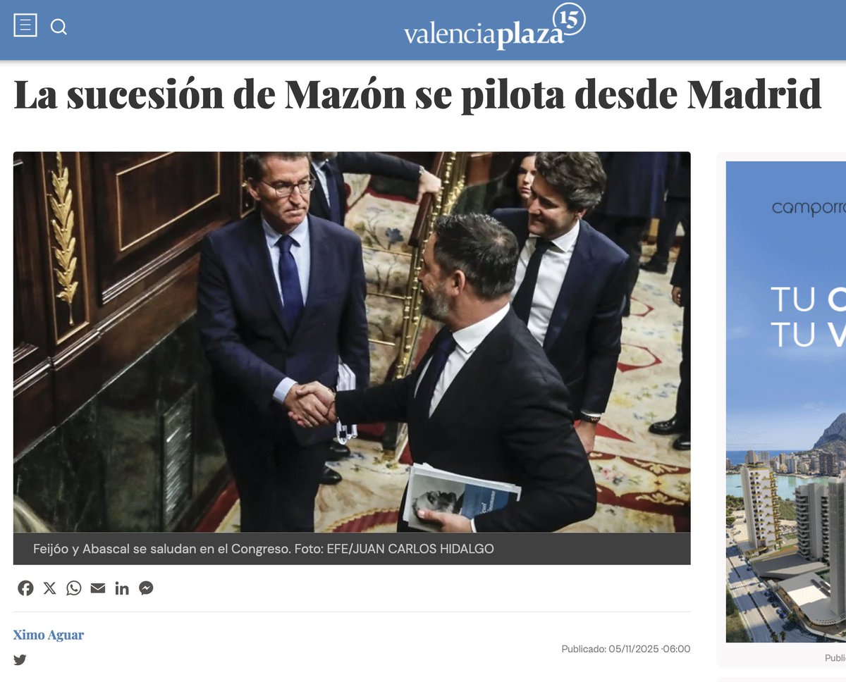 "Saben aquell que diu que un basc i un gallec es reuneixen a Madrid per triar el president dels valencians?"
Si no fora tan vergonyós seria fins i tot graciós.