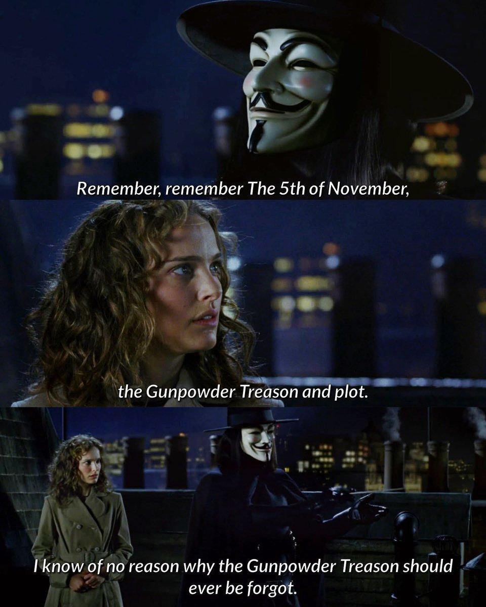 theashtonblaise's tweet image. &quot;Remember, remember! The 5th of November&quot;

— V For Vendetta (2005)