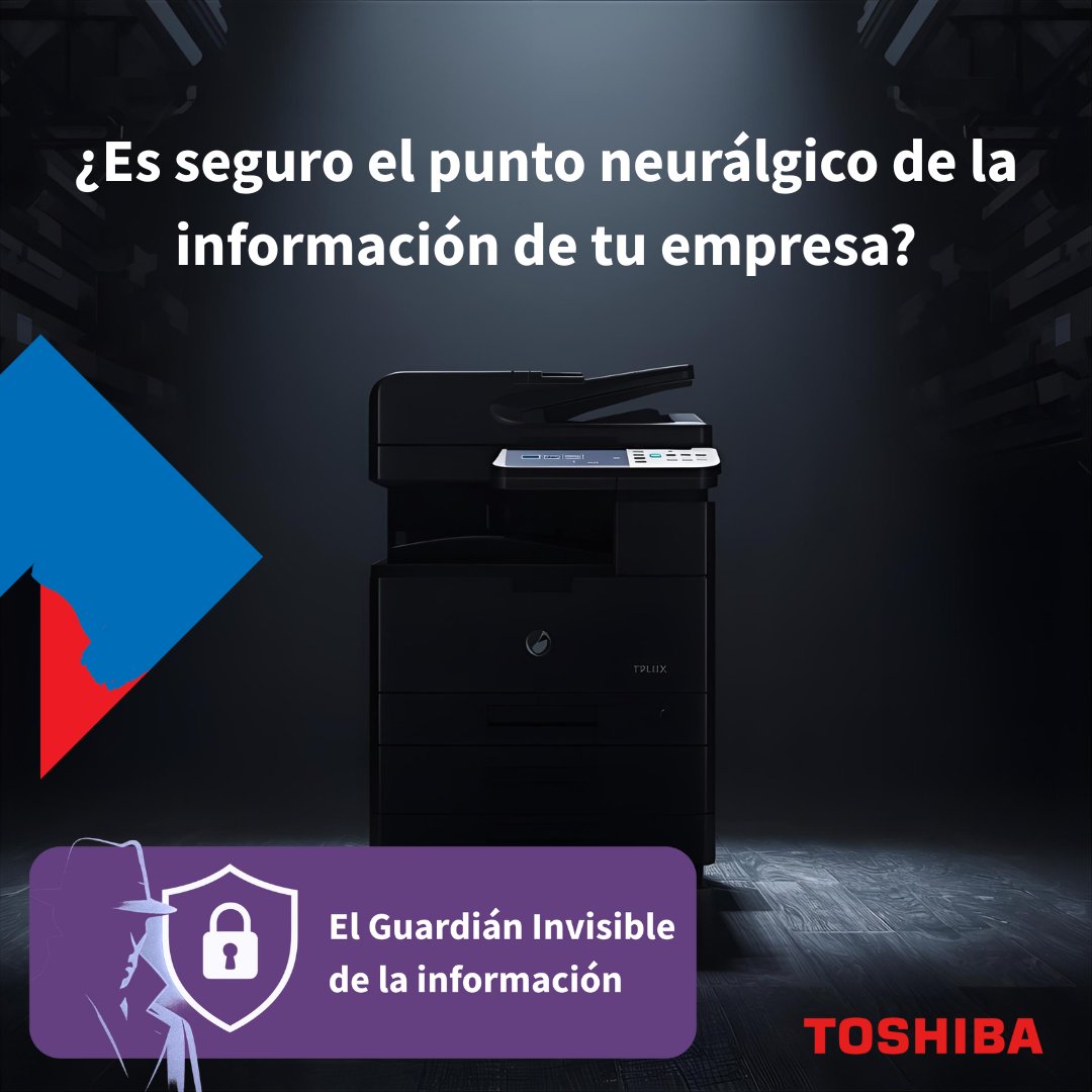 Cada documento que pasa por un equipo multifunción es un dato crítico: contratos, facturas, nóminas o datos de clientes. Con #Toshiba, esos datos no circulan desprotegidos: viajan dentro de un escudo invisible que garantiza seguridad en cada proceso 👉 toshibatec-tsis.com/el-guardian-in…