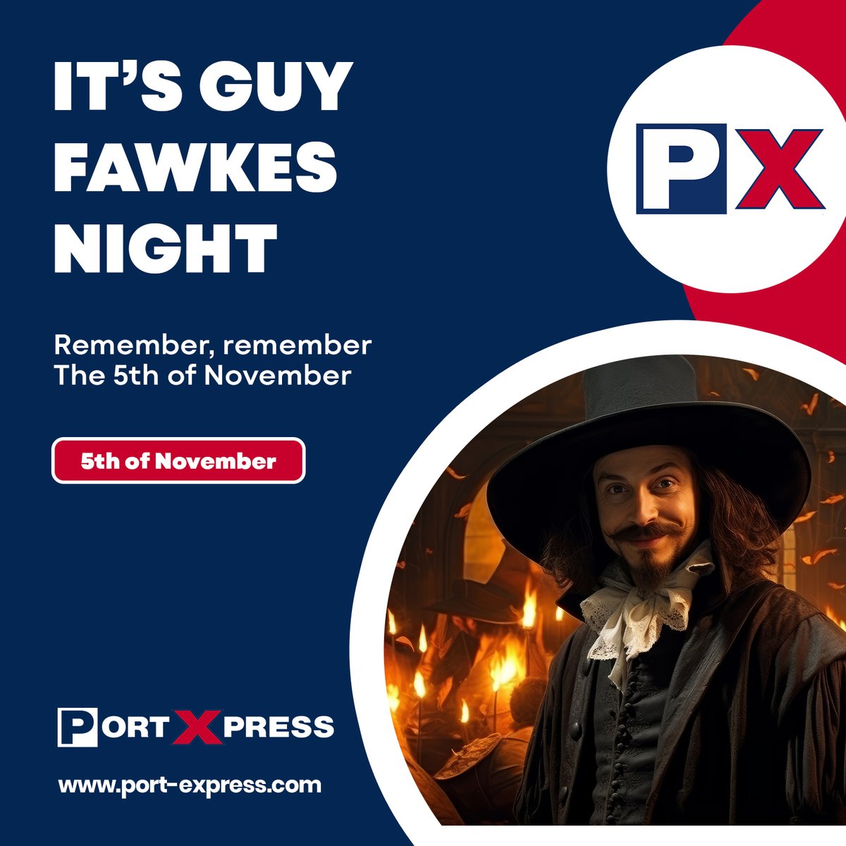 portexpress's tweet image. It&apos;s Guy Fawkes Night - Remember, remember The 5th of November
port-express.com
#containertransport #freight #logistics #transport #Guyfawkesnight
