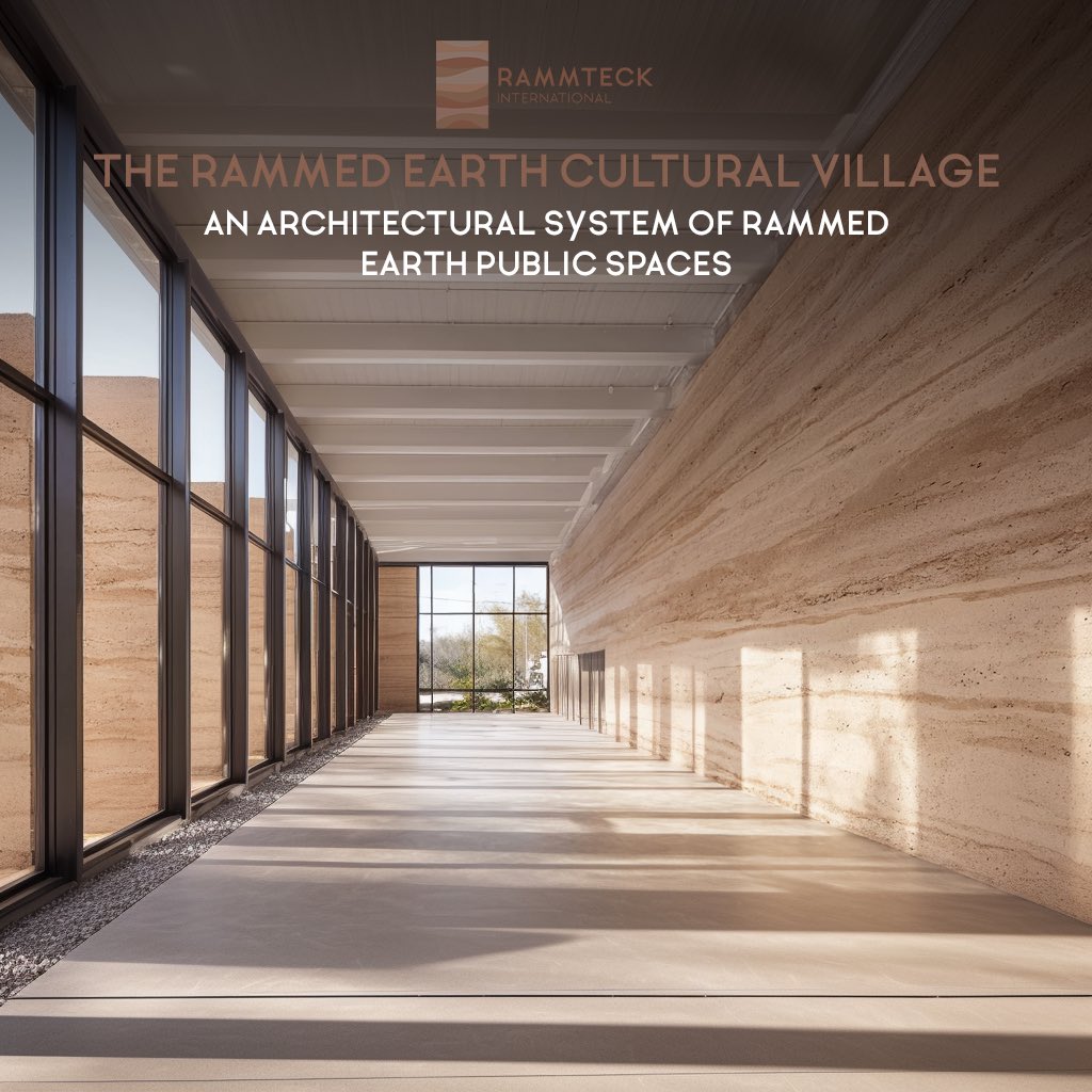 RAMMTECK's tweet image. Inside the hall, Rammteck International applies white ceilings and rammed earth finishes, creating acoustically warm spaces perfect for community dialogue and cultural performances.
 
Rammteck.com
 
#eartharchitecture #sustainableconstruction #sustainablearchitecture