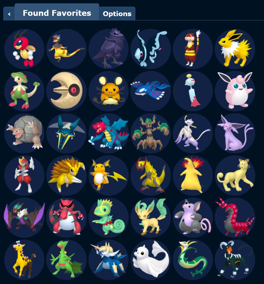 my top 36 that will always make me love pokemon &lt;3