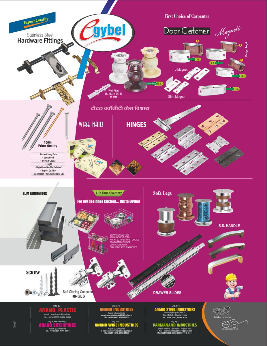 clue_hardware's tweet image. Explore Our Wide Range Online : l.sanitaryclue.in/oI8rr2
📷 Mobile (Mktg. Dept.): +91-95400-30040, +91-95400-30060

ANAND +91-98911-30040 
ANAND +91-98911-30050 
ANAND +91-98911-30060, +91-98911-30070 
PARASNATH +91-93549-30040, +91-97170-20448 

#DealerWanted #DistributorSearch