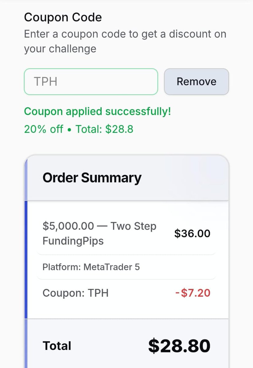 4️⃣ — WEEKEND LOADING 🔥
Buy 1, Get 1 FREE — yes, it’s real 😮‍💨
FundingPips + code "TPH" = 20% OFF + Free Account on payout 💀
.
🎯 $25K = $5K FREE
🎯 $50K = $10K FREE
🎯 $100K = $25K FREE
.
All thanks to <a href="/trustedprophub/">Trusted Prop Hub</a>
For this opportunity 🙌🏻
Start now 👉 app.fundingpips.com/register?ref=T…