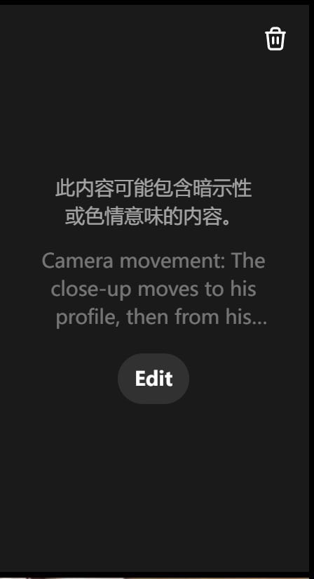 我在Sora2模型上對一段視頻進行Remix，用了以下的prumpt：「Camera movement: The close-up moves to his profile, then from his profile to his full face. Next, the camera moves from a close-up of his full face to a medium shot, showing the monk's full-body frontal
