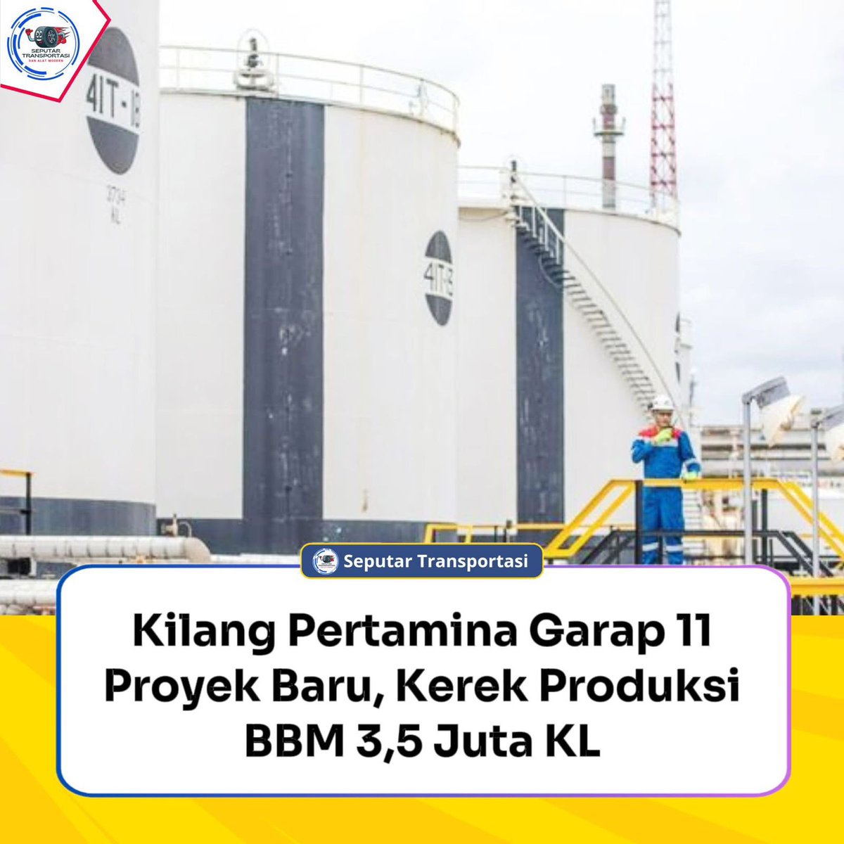 Lanjut 🔥

PT Pertamina (Persero) melalui Kilang Pertamina Internasional (KPI) terus berupaya meningkatkan kapabilitasnya dalam memenuhi kebutuhan Bahan Bakar Minyak (BBM) dalam negeri. Ini adalah bagian dari komitmen KPI dalam memastikan ketersediaan produk yang diproduksi di