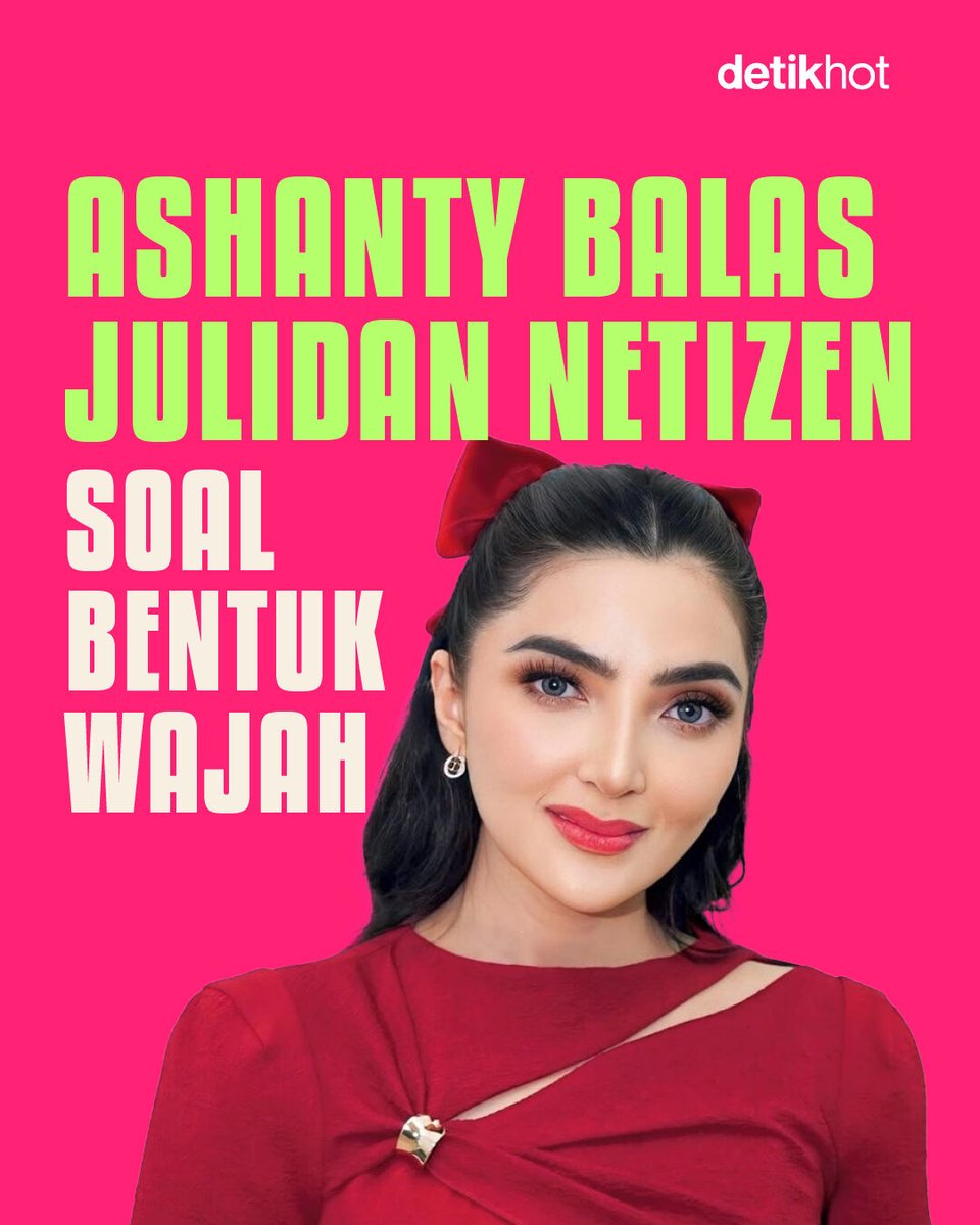 detikhot's tweet image. Ashanty sempat jadi sorotan karena membuat konten perawatan wajah yang rutin dilakukannya. Namun, ada saja netizen julid soal bentuk wajahnya. Duh duh...⁣
⁣
Ashanty pun langsung kasih paham buat mereka yang julid!⁣

&amp;gt;&amp;gt; hot.detik.com/celeb/d-819354…
⁣
#detikhot #Ashanty #Netizen