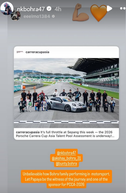 AriTHFeeder's tweet photo. Akshay Bohra was rumored to race in Asia for 2026, as he doesn't have the funds to compete in Europe. He was rumored to compete in #SFLights.

Bohra one of the favourites to be picked as the winner of the PCCA Talent Pool Assessment, and could participate in PCCA. But will he compete in SFLights as rumored? Still not clear, but from Akshay's brother Nikhil story more likely he focused on PCCA.

To more likely he compete or not, we have to wait for SFLights post season line up if he's involve or not. But for now we can see Bohra likely to spend his time in Asia, which I can say great addition to the region's competition, but feels a bit sad he's not compete in F3 Europe.