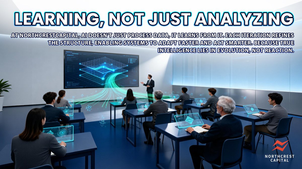 NorthcrestLTD's tweet image. 🧠 Learning defines adaptability.
💡 At Northcrest, our AI evolves with every dataset, refining intelligence through repetition and structure.
📊 Real progress means learning deeper, not just faster.
🚀 The market shifts, we evolve with it.

#NorthcrestCapital #AIEvolution