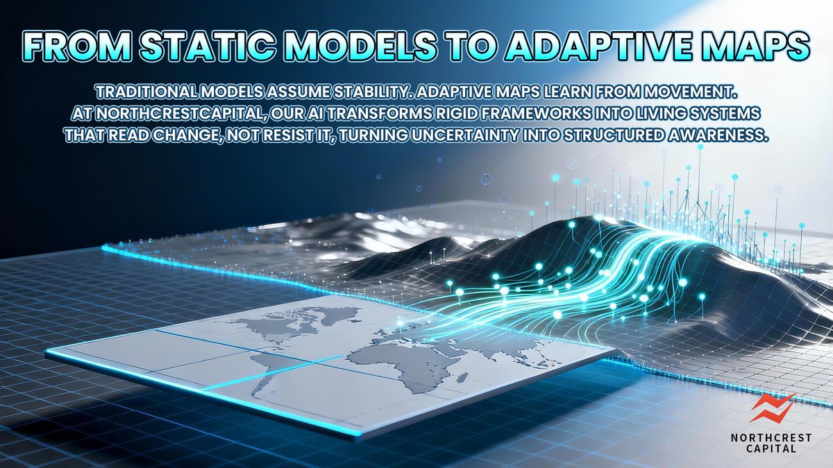 NorthcrestLTD's tweet image. 🌍 Markets evolve faster than static models can react.
💡 At Northcrest, our systems learn and adjust with every new data point.
📊 Structure must stay dynamic to stay relevant.
🚀 Intelligence isn’t prediction, it’s adaptation.

#NorthcrestCapital #AdaptiveAI #MarketIntelligence