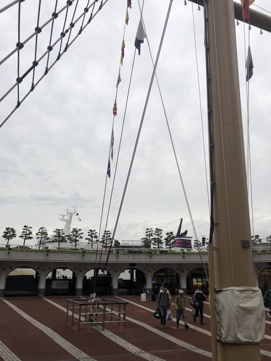 下船口一つで今日は時間かかりました。下船しました。さらばおがさわら丸。また！