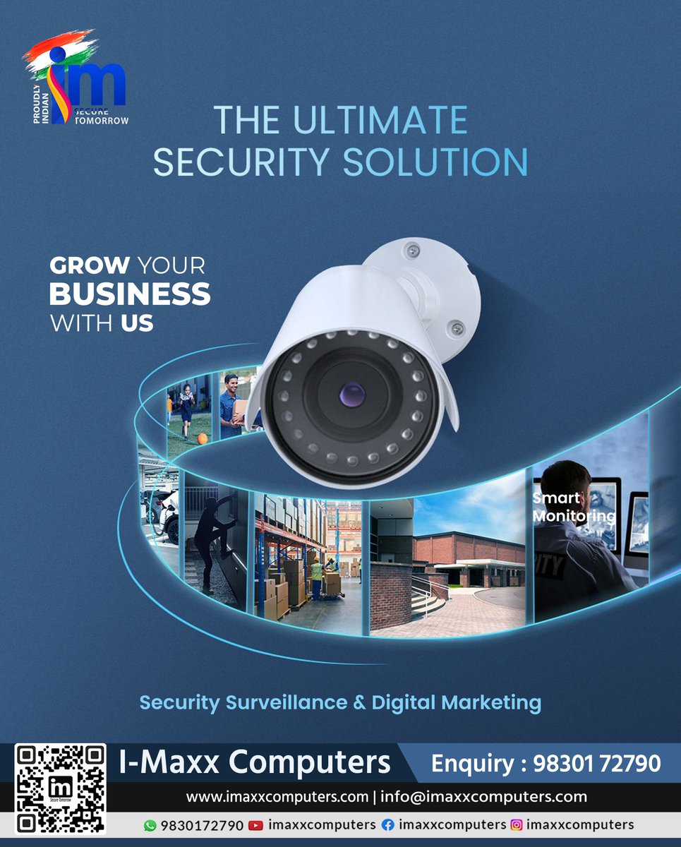 imaxxcomputers's tweet image. The Ultimate Security Solution for Your Business!
Ensure safety &amp;amp; peace of mind with our advanced security surveillance systems.

📞 Enquiry: 98301 72790
🌐 imaxxcomputers.com

#SecuritySurveillance #CCTV #IMaxxComputers #SmartMonitoring #SecurityCameras #BusinessSecurity