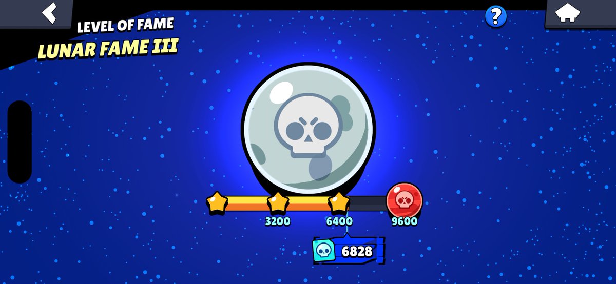 Wicho513's tweet photo. @BrawlStarsBTLN Got the 1000 credits and finally reached Lunar Fame 3 https://t.co/CjDVY3PAFX