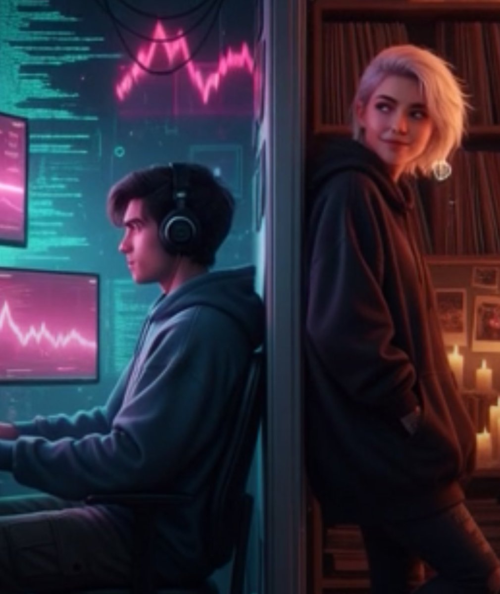 Anyone relate?😂made this on <a href="/suno/">Suno</a>. If you grew up with moshing and festivals you’ll like this. She hates my crypto world but I love her 

 suno.com/s/0lG51aJ3ffev…