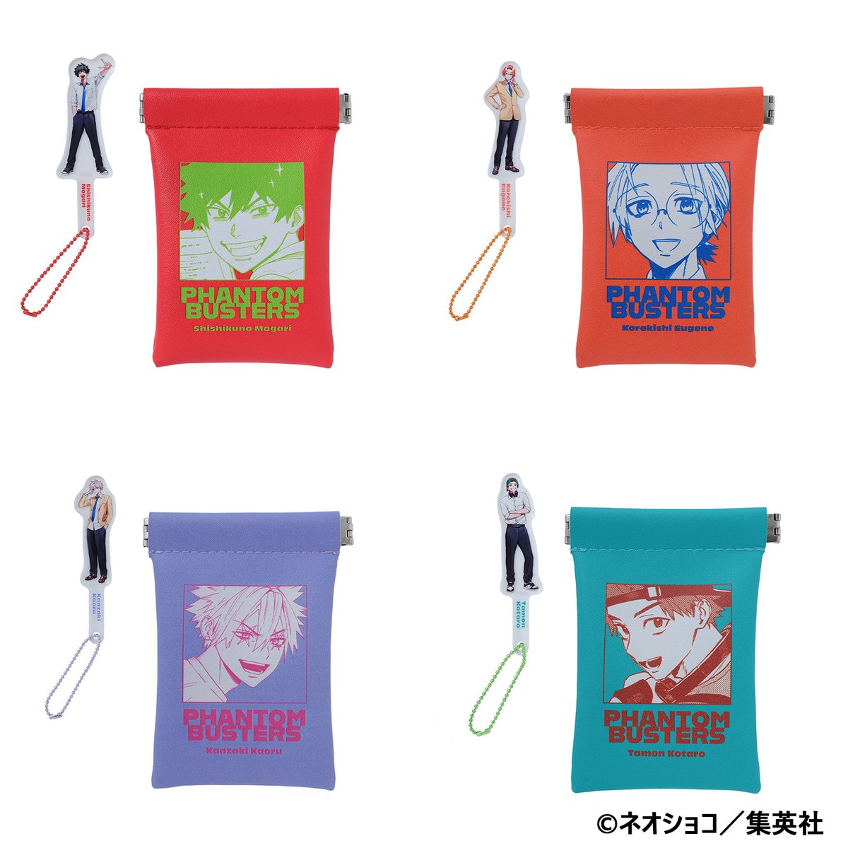 PhanBus_PR's tweet image. ＼👻#ジャンプフェスタ 2026 集英社グッズ公開🚫／

『ファントムバスターズ』あります✨

◆ミニミニアクリルフォトプロップスコレクション
バネぐちポーチ付き

◆のるキャラマスコットⓇ2体セット
宍喰野虎落&amp;amp;是岸遊人

JF公式 jumpfesta.com/shop/
JUMP…